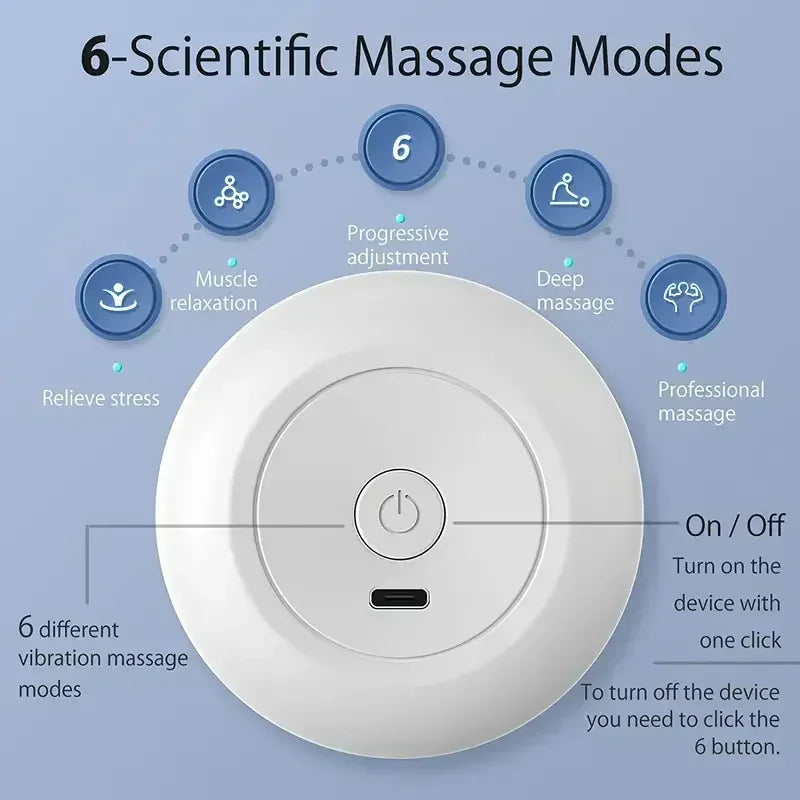 Mini Portable Massage Gun Deep Tissue Percussion Handheld Muscle Massager for Athletes Body Back Pain Relief