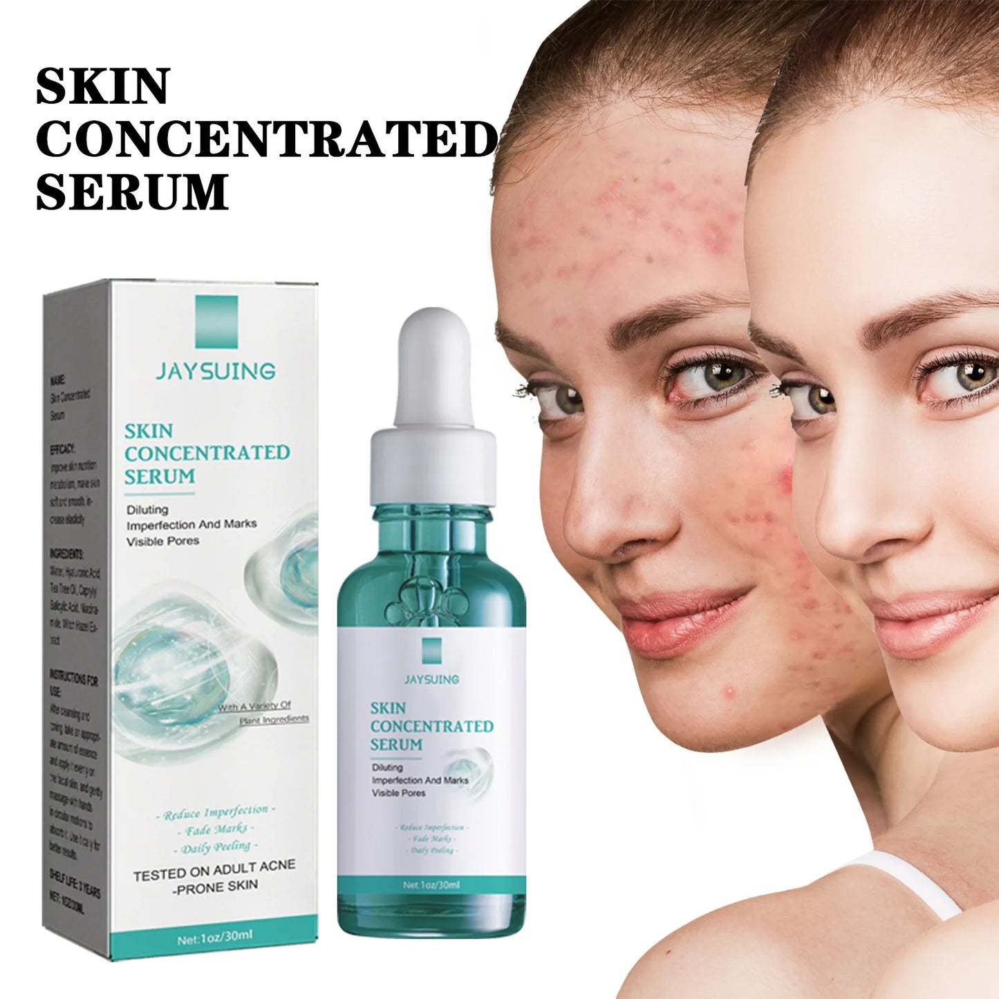 30ml  Concentrated Serum Anti Aging Pure Retinol Vitamin B3 Vitamin C Niacinamide Serum Facial Essence Blue Copper Peptide Base