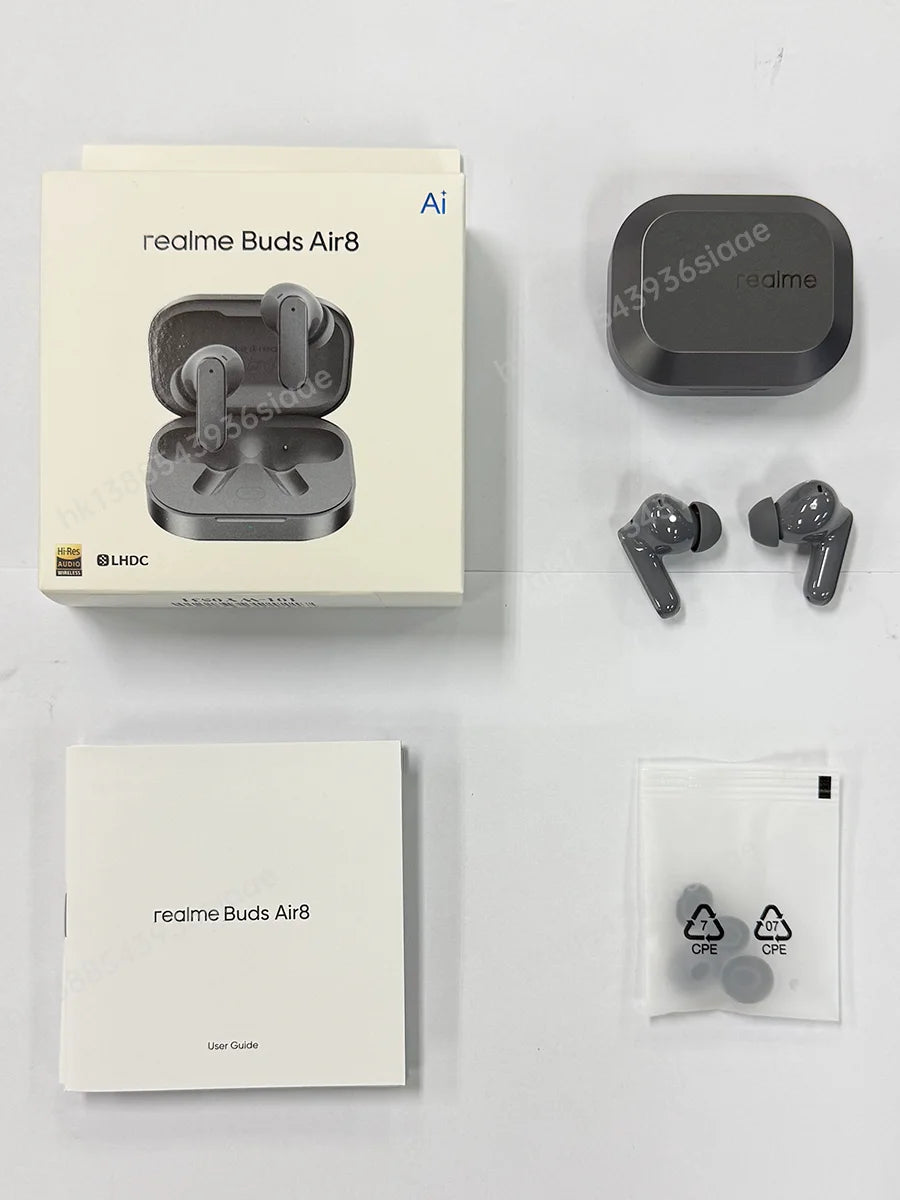 realme Buds Air 8 55dB Ultra Depth Noise Cancellation Global Version True Wireless Earphone Bluetooth 5.4 Earbuds LHDC 5.0 IP55