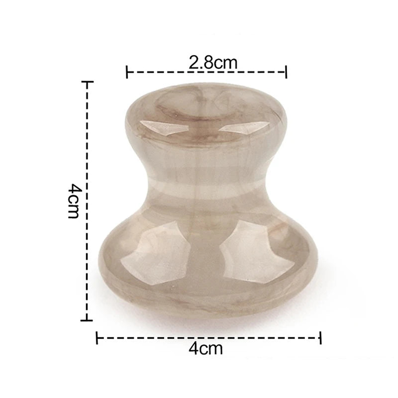 1PC Natural Jade Mushroom Shape Gua Sha Board Face Back Body Massager Facial Beauty Care Skin Tool Women Relaxing Face Roller