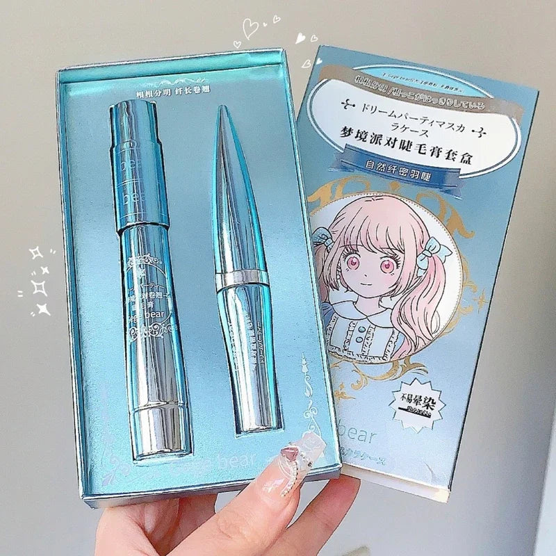 Silk Fiber Lash Mascara Waterproof Long Lasting Extension Eyelashes Thin and Long Black Eyelash Makeup Cosmetic Mascara