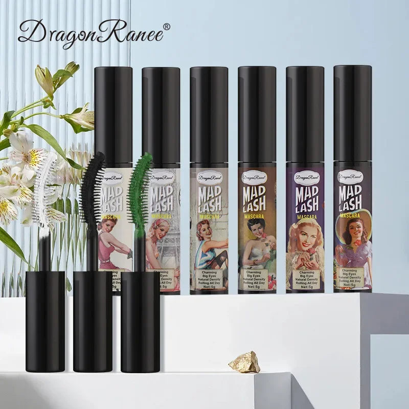 Colorful Mascara Eyelash Extension Blue Pink Green Waterproof Mascara Charming Long Lasting Curling Mascara Eye Christmas Makeup