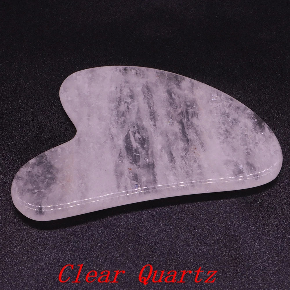 GuaSha Jade Facial Beauty Scraping Massage Tools Firm Skin Care Face Gua Sha SPA Physical Therapy Gue Che Roller Natural Stone