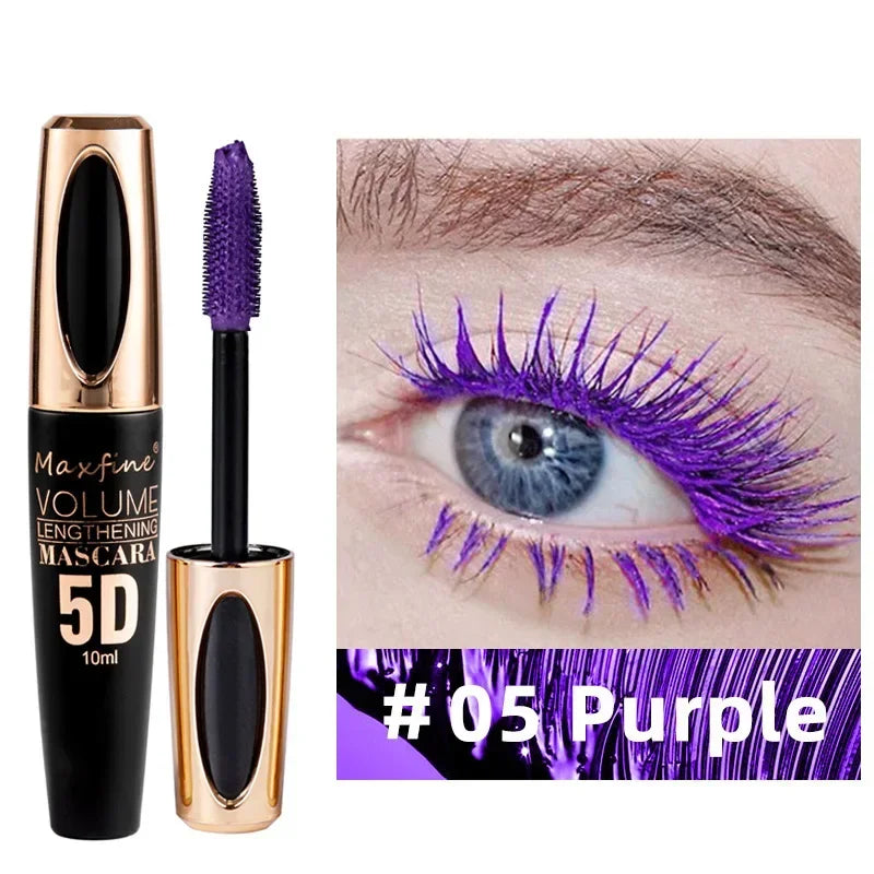 Colored Mascara Waterproof Non-smudge Eyelashes Lengthening Fine Curls Extension Make-Up Eyelashes Blue Red Purple Black Mascara