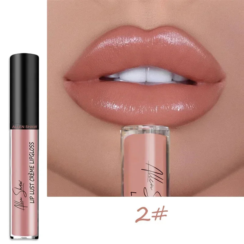 12Colors Sexy Shiny Lipstick Waterproof Long Lasting Moist High-quality Lip Gloss Vivid Colorful Lipgloss Women Makeup Maquiagem