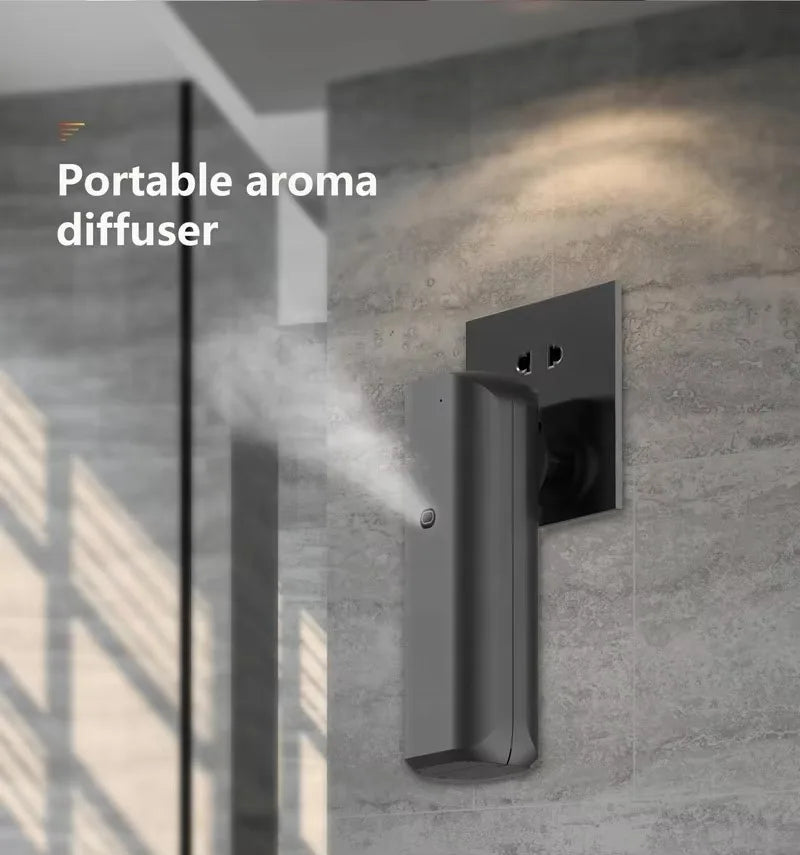 Aroma Diffuser Hotel Wall Mounted Plug-in Air Scent Oil Diffuser Machine App Control For Toilet