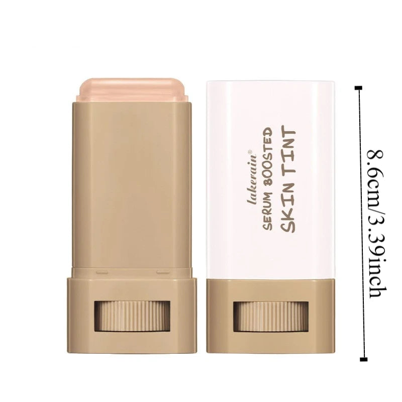 Smooth Plumper Skin Tint Foundation Stick Hight Coverage Boosted Skin Foundation Balm Moisturizing Serum Full Coverage
