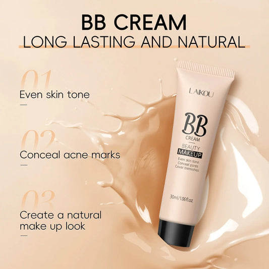 BB Cream Face Base Liquid Foundation Makeup Waterproof Long Lasting Facial Concealer Whitening Cream Korean Make Up
