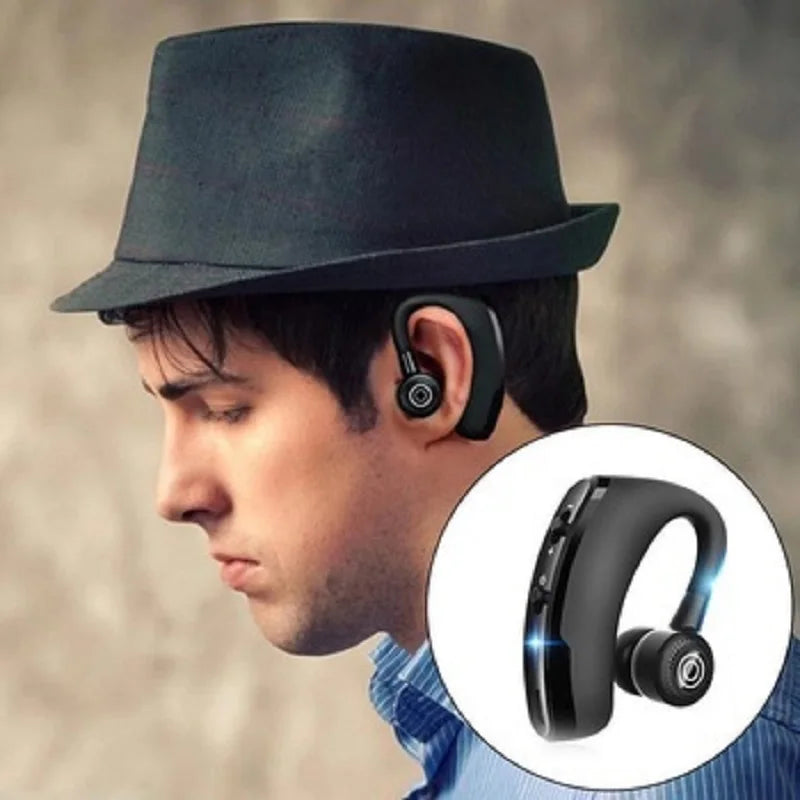 V9 Business Bluetooth Earphone Stereo Voice Control Handsfree Fone Wireless Bluetooth V5.0 Mini Headset TWS For Car Kit Sports