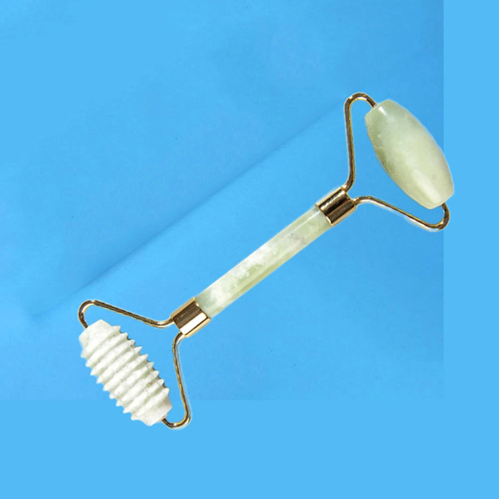 1PC Natural Jade Roller Massager Face Microniddle Roller Facial Skin Care SPA Acupuncture Massage Beauty Tool Dropshipping