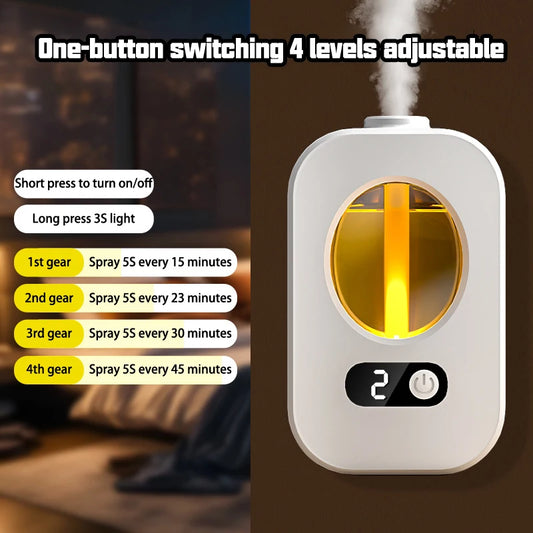 Automatic Diffuser Aromatherapy Machine Air Fragrance Air Freshener Toilet Bathroom Aroma Essential Oil Dispenser Humidifier