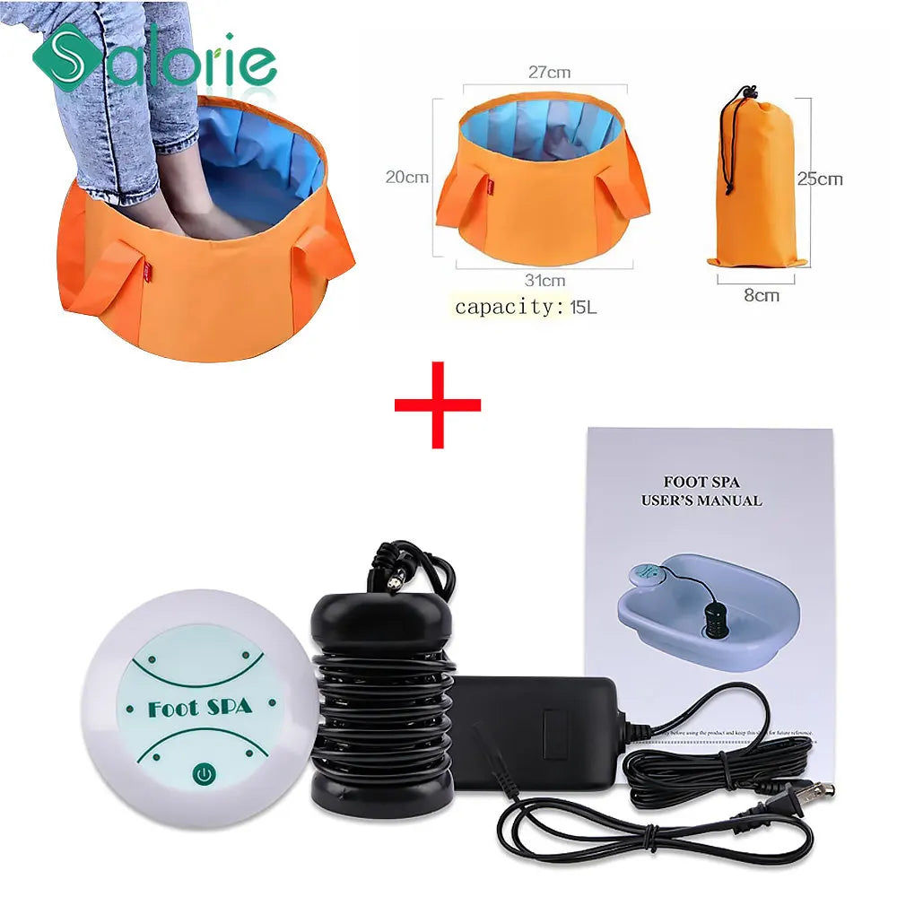Ionic Detoxing Foot Detox Machine Electric Foot Spa Massage Device Leg Massager Massageador Arrays Aqua Basin Health Care Relax