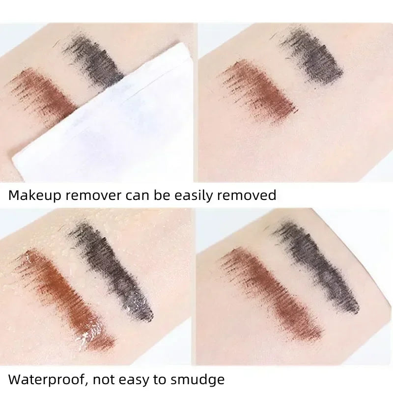 Eyelash Mascara Waterproof Non-smudge Brown Natural Curling Fine Brush Mascara Ultra-fine Mascara Curl Thick Lengthening
