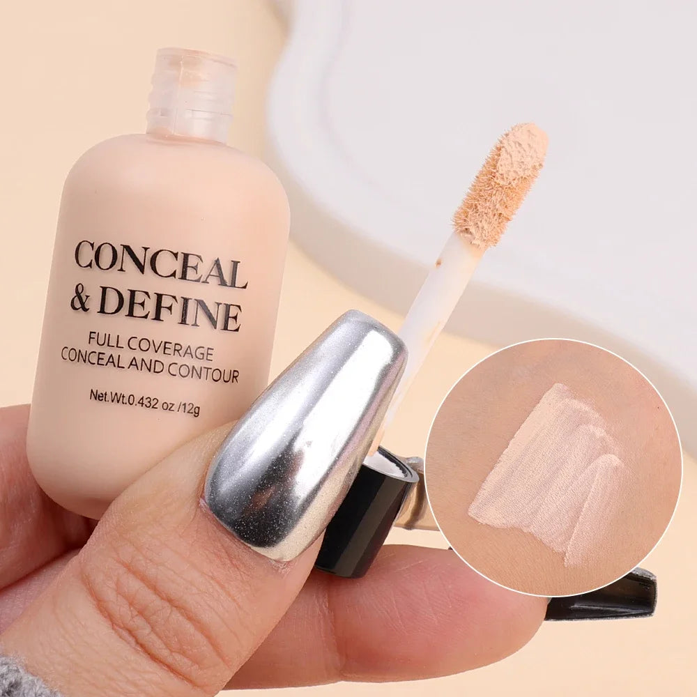 Mini Waterproof Liquid Concealer Foundation Matte Full Coverage Acne Scars Dark Circles Foundation Lasting Makeup Cosmetics