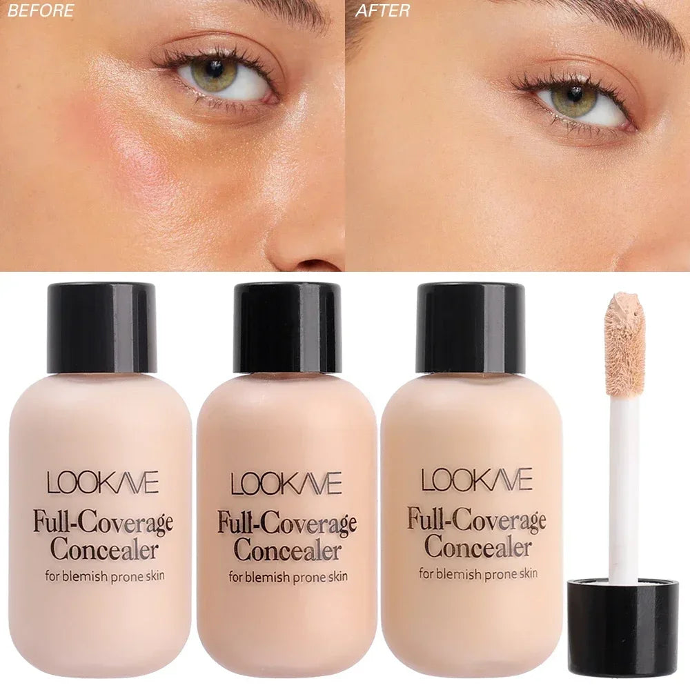 Concealer Cream Full Coverage Acne Dark Circles Concealer Waterproof Matte Oil Control Lasting Liquid Foundation Facial Makeup