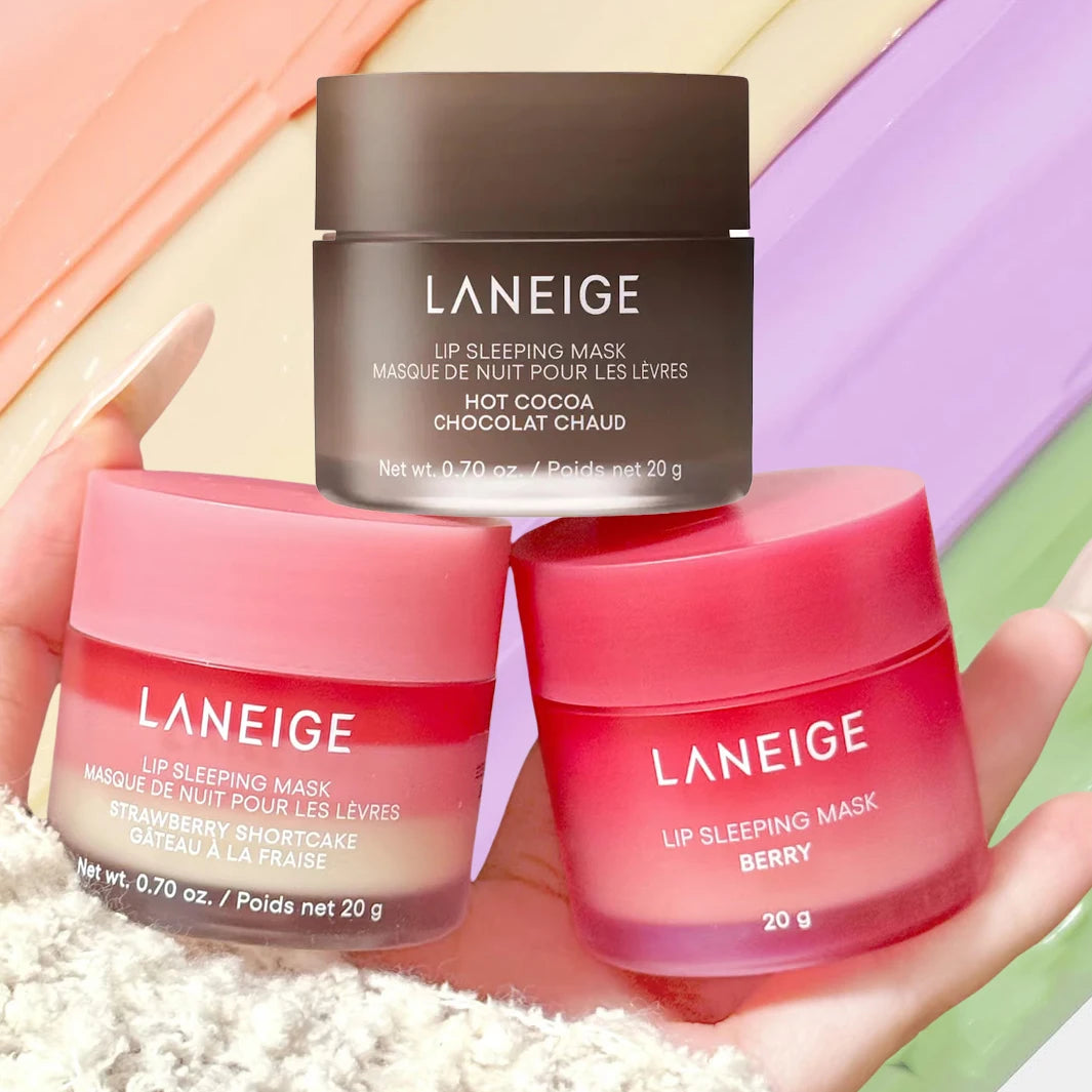 Laneige Vanilla Gummy Bear Sweet Candy Lip Sleeping Mask Lip Balm Night Repair Moisturising Treatment 20g Lips Gloss Gifts Set
