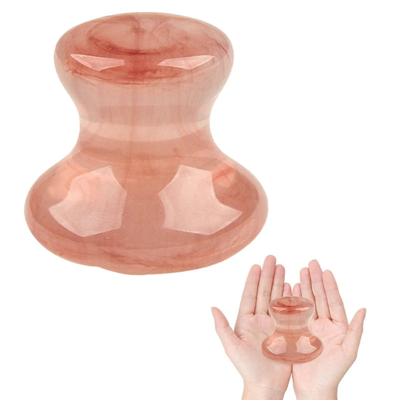 1PC Natural Jade Mushroom Shape Gua Sha Board Face Back Body Massager Facial Beauty Care Skin Tool Women Relaxing Face Roller