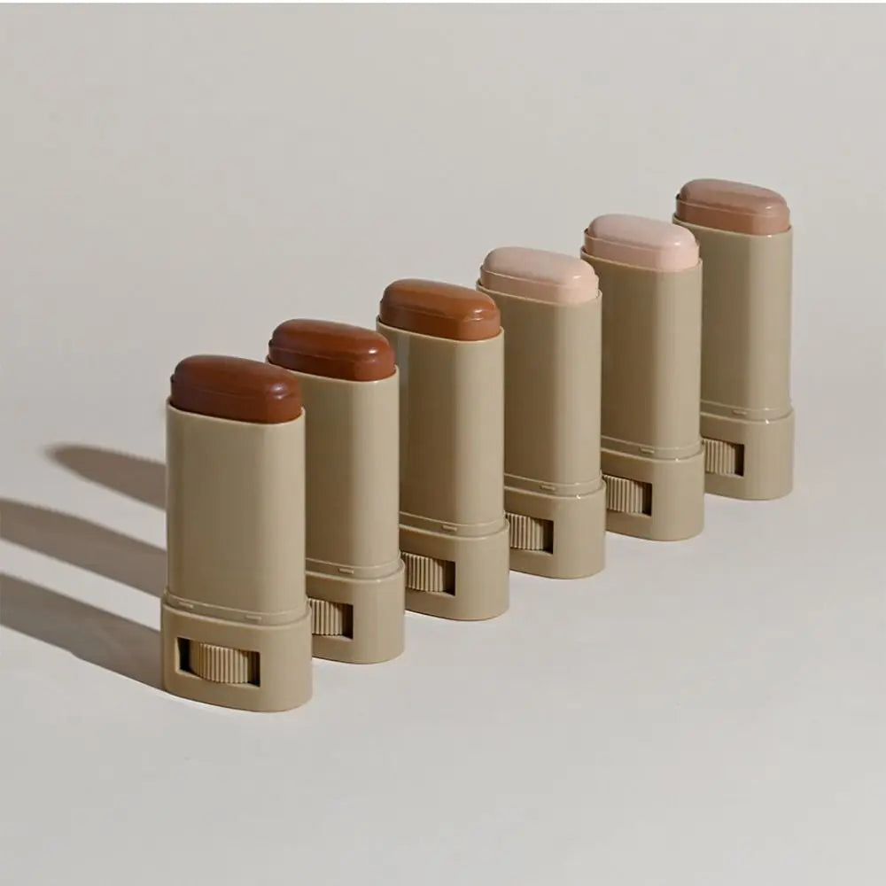 Smooth Plumper Skin Tint Foundation Stick Hight Coverage Boosted Skin Foundation Balm Moisturizing Serum Full Coverage