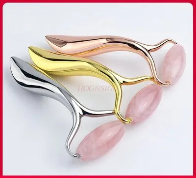New natural jade roller massager facial facial beauty Douyin with shaving points to lift and tighten the female