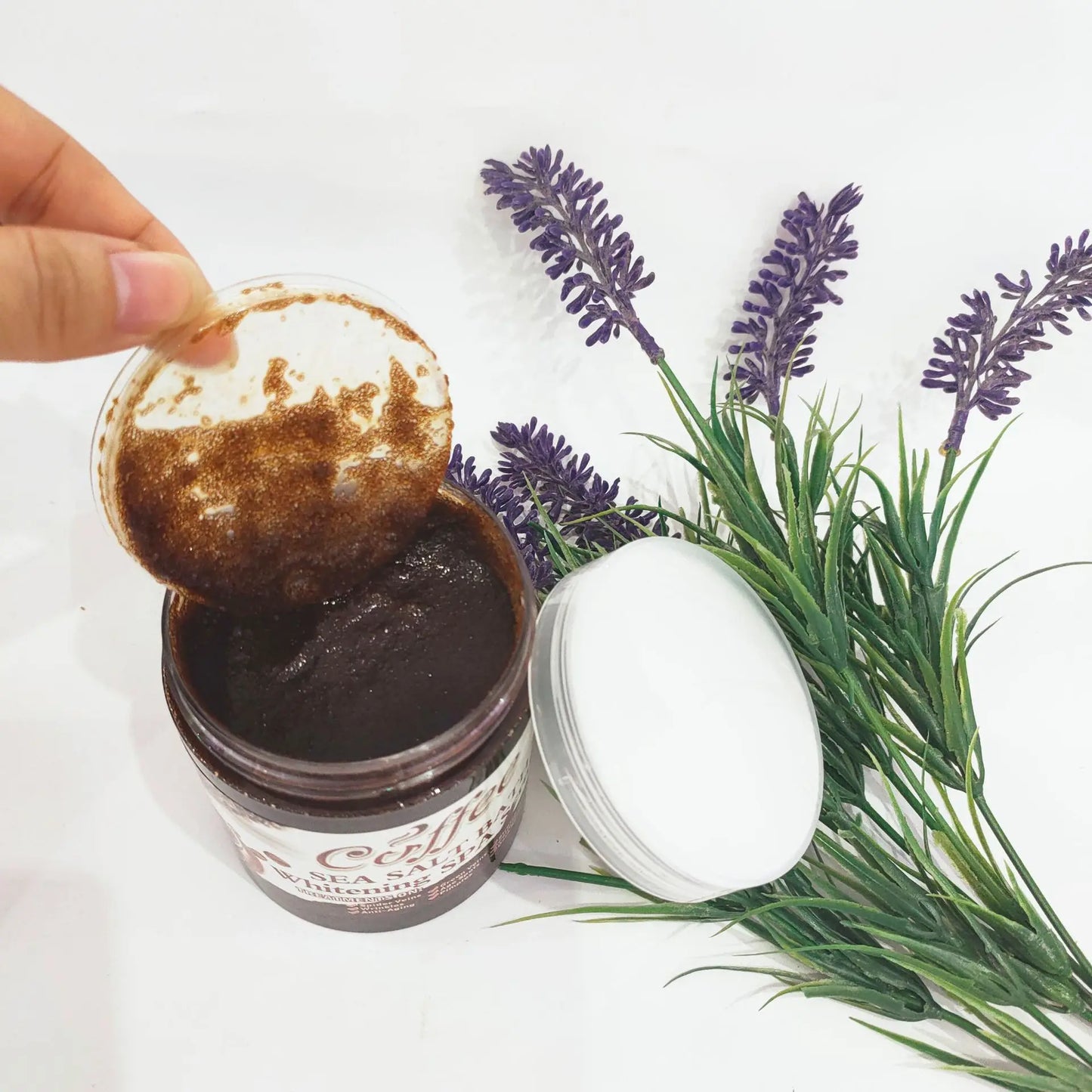 350g/680g Coffee Body Scrub Exfoliating Lightening Skin Pore Cleansing Soften Sea Bath Salt Cream Moisturizing Anti Cellulite