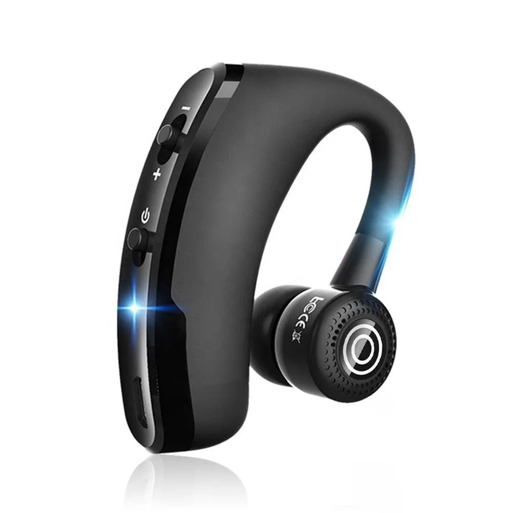 V9 Business Bluetooth Earphone Stereo Voice Control Handsfree Fone Wireless Bluetooth V5.0 Mini Headset TWS For Car Kit Sports