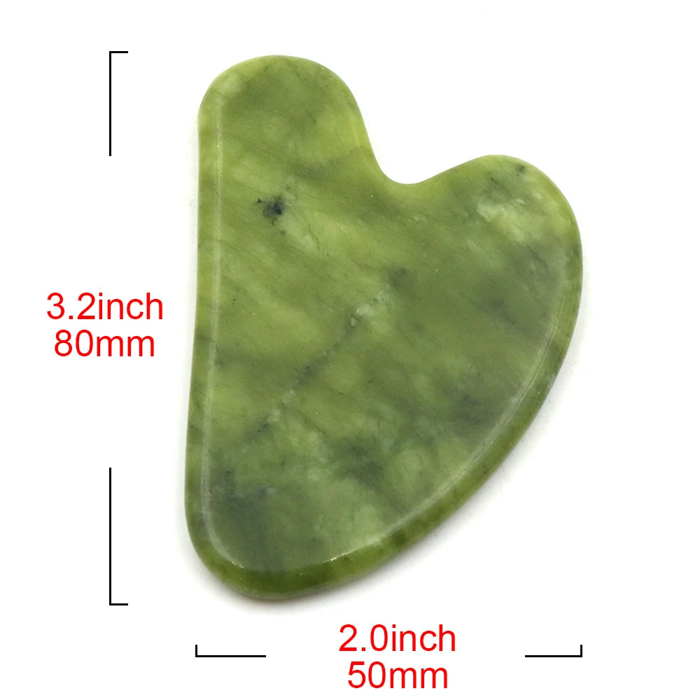 GuaSha Jade Facial Beauty Scraping Massage Tools Firm Skin Care Face Gua Sha SPA Physical Therapy Gue Che Roller Natural Stone