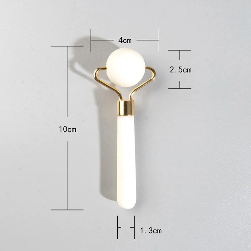1PC Natural Jade Roller Massager Face Microniddle Roller Facial Skin Care SPA Acupuncture Massage Beauty Tool Dropshipping