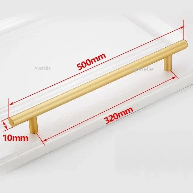 Apstelle Black Golden Cupboard Handle Brushed Stainless Steel Kitchen Cabinet Door Knob Furniture Drawer Pulls Bar Handle