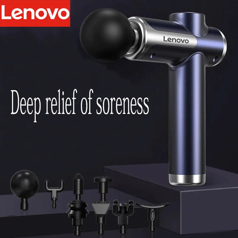 Original Lenovo Professional Grade Fascia Gun N2 N3 Series Muscle Relaxation Massager LED Touch Screen 6-8Massage Head Gifts