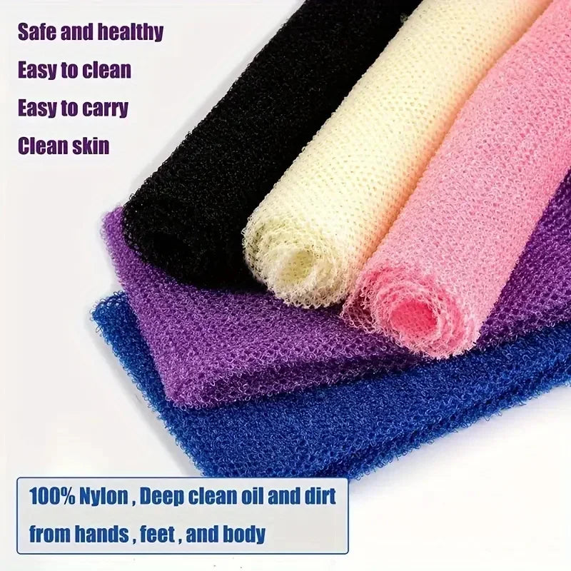 1pcs African Exfoliating Sponges Towel Mesh Bath Scrub Washcloth Double Side Wash Bath Loofah for Smooth Skin Back Shower Scrubb