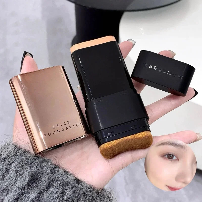 Matte Foundation Cream Stick Waterproof Long Lasting Oil-control Cover Acne Face Smooth Makeup Base Water Light Concealer Cream