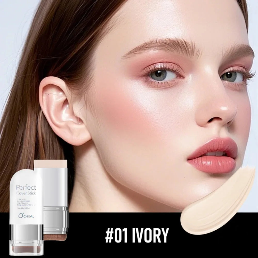 Thin and Comfortable Perfect Cover Stick Instant Natural Long-lasting Foundation Cream Waterproof Dewy Makeup