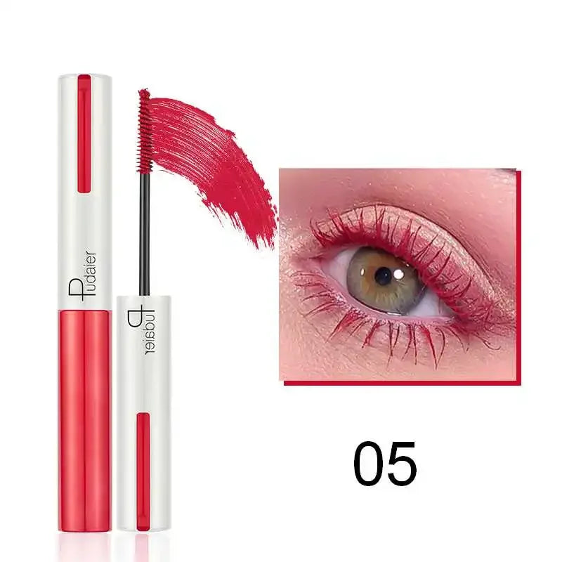 5D Silk Fiber Mascara Lash Color Mascara Waterproof 9 Colors 3D Mascara Eyelash Extension Thick Lengthening Eye Lashes Cosmetics