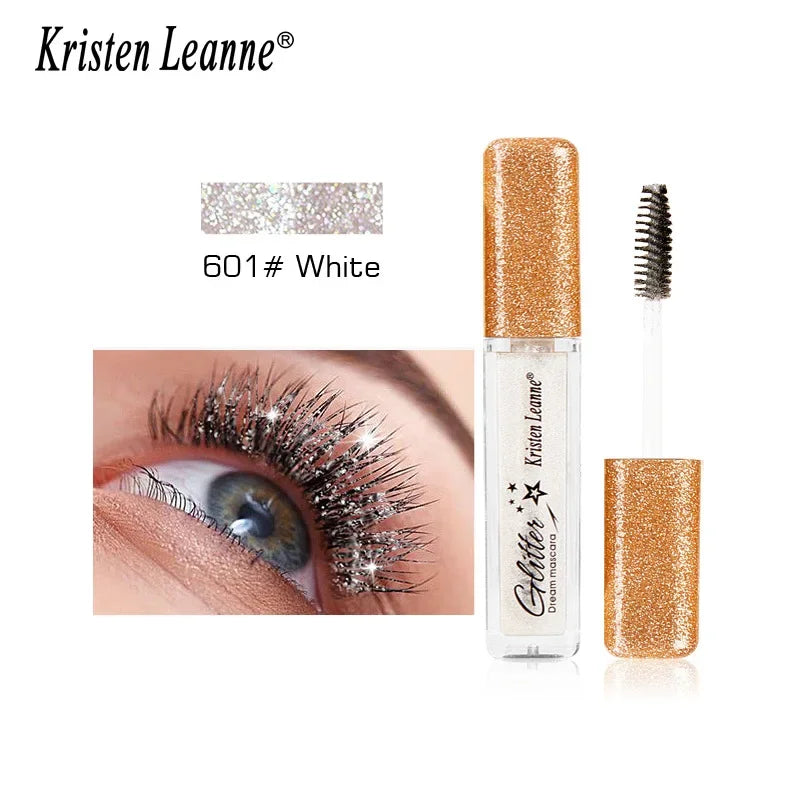 Silver Diamond Glitter Mascara Fast Dry Eyelashes Curls Extension Make-Up Waterproof Long-lasting Lengthens Eye Lash Mascara