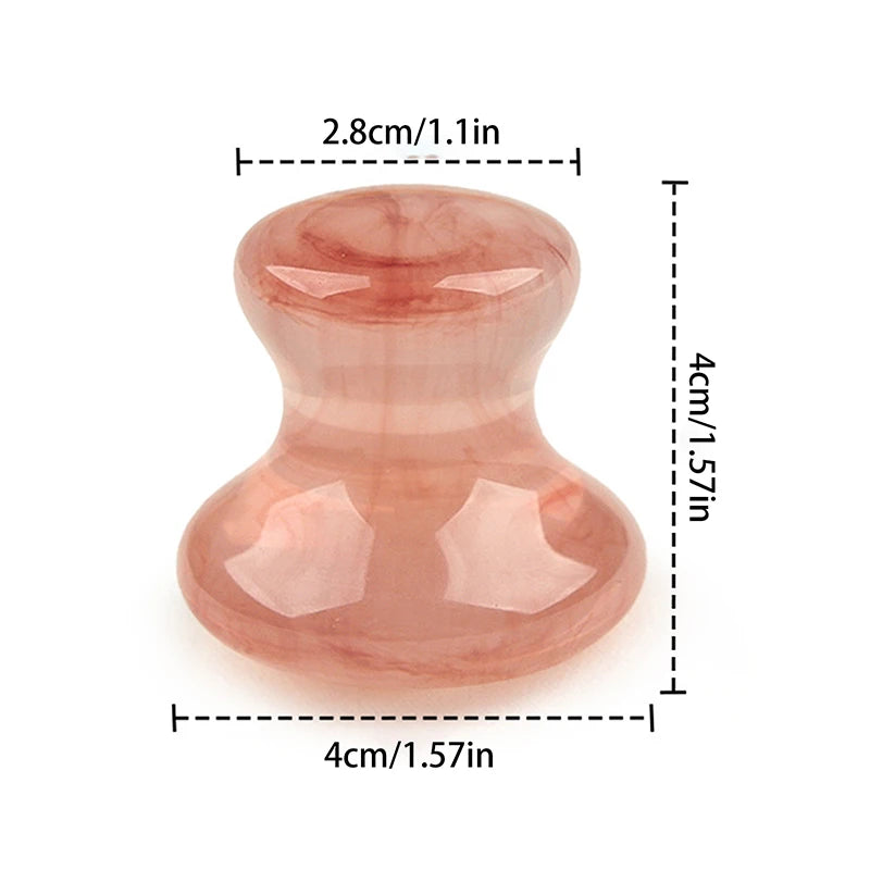 1PC Natural Jade Mushroom Shape Gua Sha Board Face Back Body Massager Facial Beauty Care Skin Tool Women Relaxing Face Roller