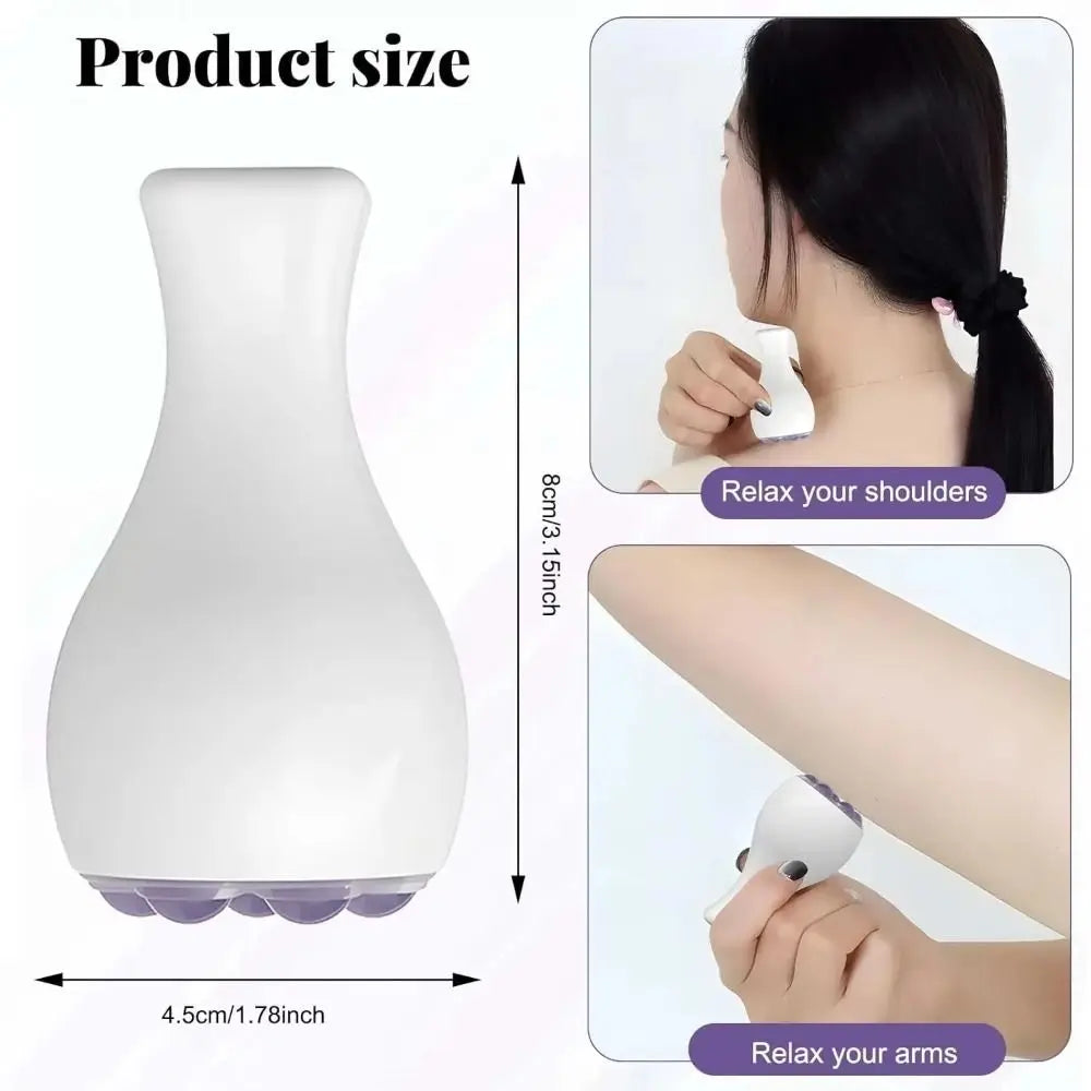 360 Degree Rotate Handheld Facial Roller Jade Bead Face Lift Jade Ball Massager Skin Tightening Comfortable