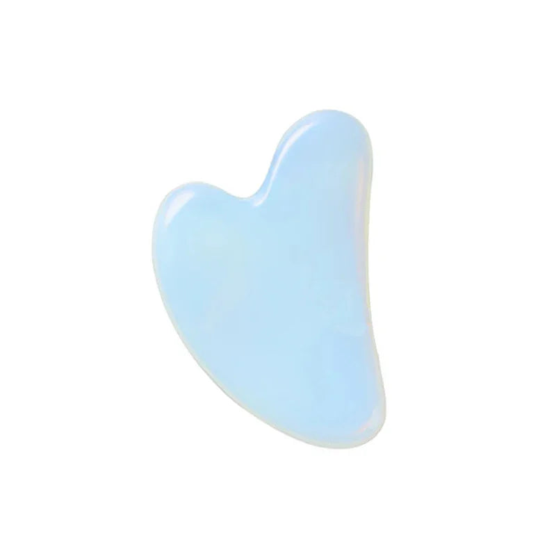 Opalite Jade Massage Roller Gua Sha Set Opal Quartz Crystal Facial Skin Lifting Anti Wrinkle Gouache Scraper Jade Massager