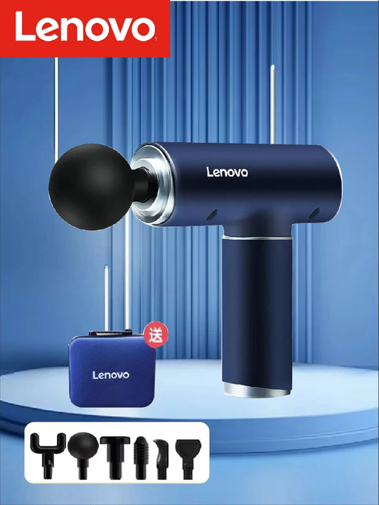 Lenovo 6 Heads Fascia Gun Professional Grade Mini Silent Sports Relaxation Massager 5th Gear Deep Tissue Electric Massage Gun