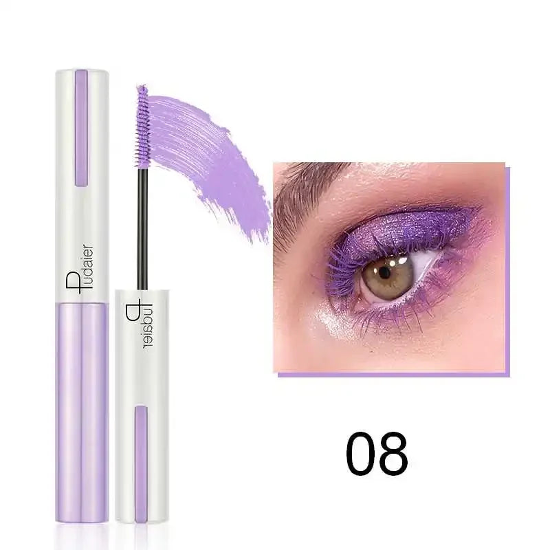 5D Silk Fiber Mascara Lash Color Mascara Waterproof 9 Colors 3D Mascara Eyelash Extension Thick Lengthening Eye Lashes Cosmetics