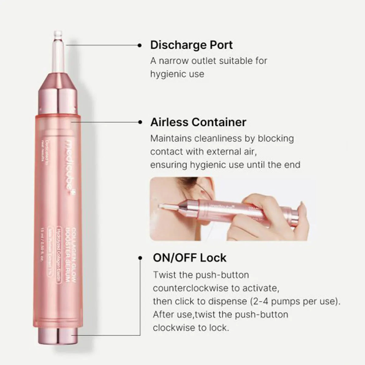 Medicube Collagen Glow Booster Serum 15ml,Fast-Absorbing,Hydrating
