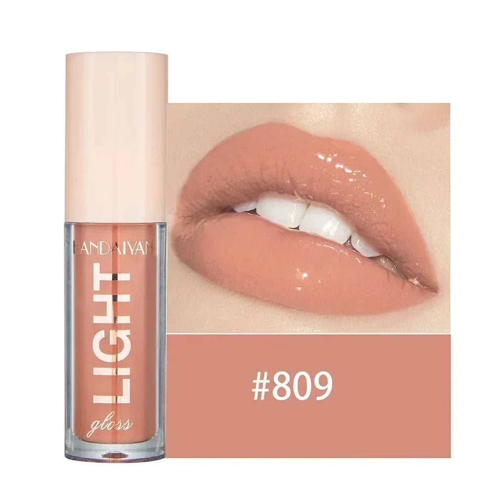 12Colors Mirror Pearl Lip Gloss Long-lasting Moisturizing Shine Glitter Lip Glaze Liquid Lipstick Women Makeup  Waterproof Glass