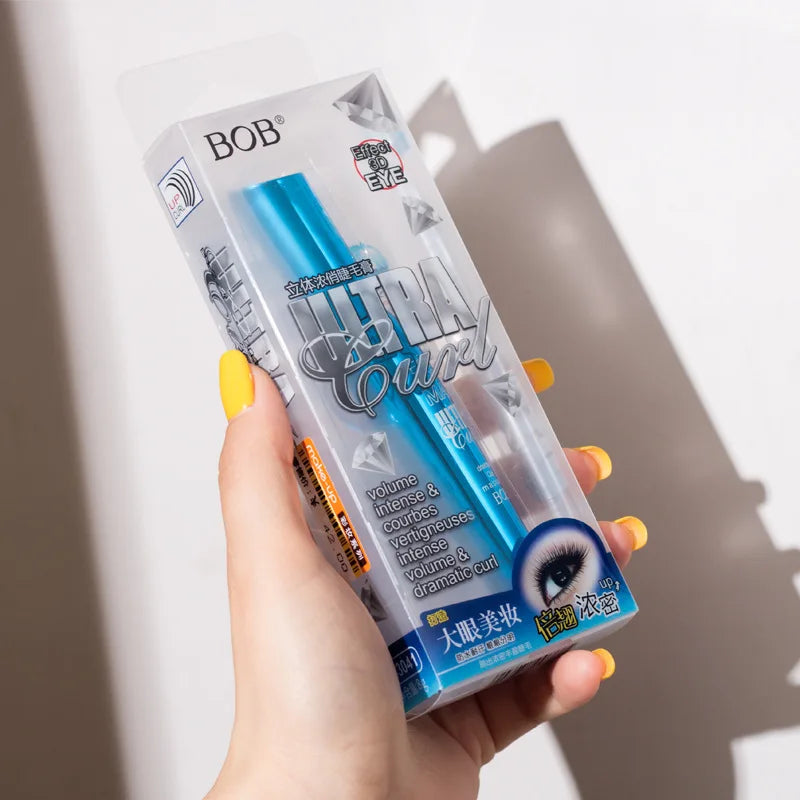 BOB three-dimensional mascara slender curled dense long-lasting waterproof, sweat-proof and non-smudging fine comb type