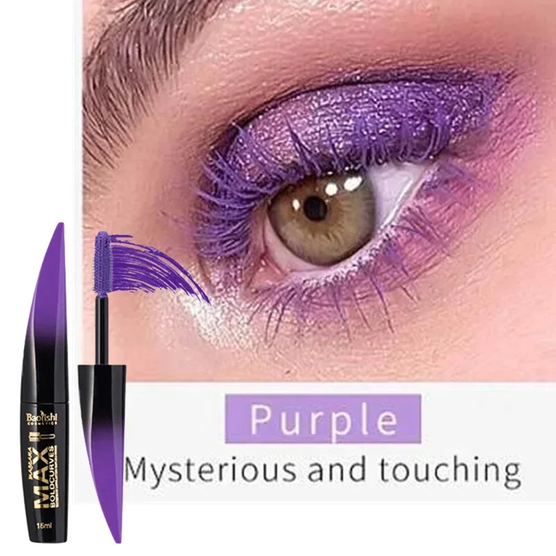 Waterproof Blue Mascara Fast Dry Eyelashes Curls Extension Make-Up Eyelashes Colorful Red Purple Black White Mascara Cosmetics
