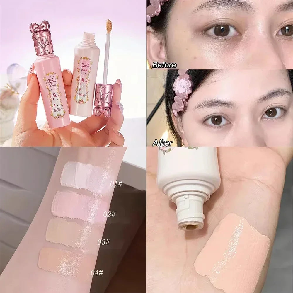 Liquid Concealer Moisturizing Waterproof Brightening Concealer Cream Lasting Cover Acne Spot Dark Circles Face Makeup