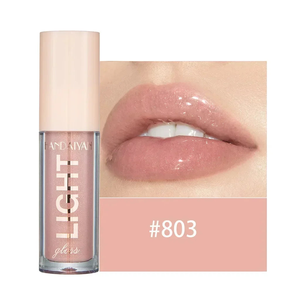 12Colors Mirror Pearl Lip Gloss Long-lasting Moisturizing Shine Glitter Lip Glaze Liquid Lipstick Women Makeup  Waterproof Glass