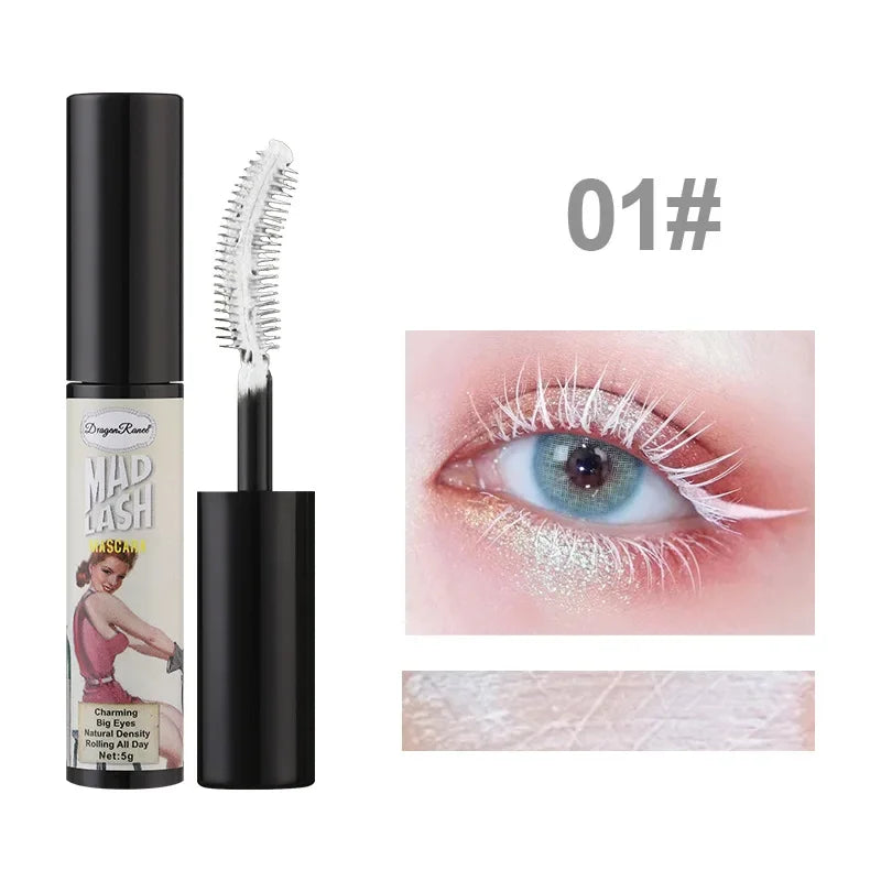 Colorful Mascara Eyelash Extension Blue Pink Green Waterproof Mascara Charming Long Lasting Curling Mascara Eye Christmas Makeup