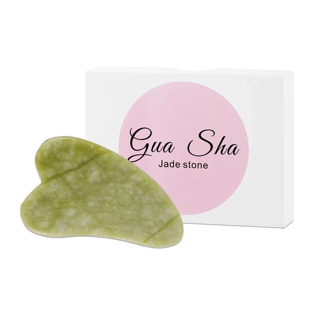 Natural Stone GuaSha Jade Facial Beauty Scraping Massage Tools Firm Skin Care Face Gua Sha SPA Physical Therapy Gue Che Roller