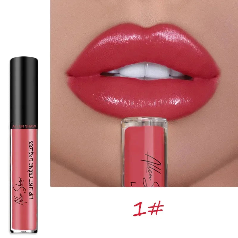 12Colors Sexy Shiny Lipstick Waterproof Long Lasting Moist High-quality Lip Gloss Vivid Colorful Lipgloss Women Makeup Maquiagem