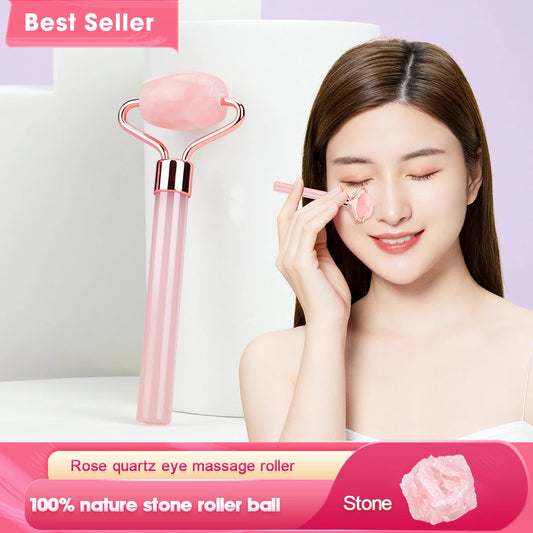 1pc Eye Roller Jade Roller Face Roller Natural Jade Stone Face Massage Facial Roller for Skin Care Eye Neck Tones Firms SkinTool