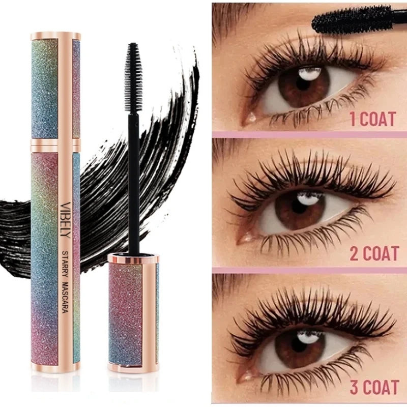 4D Mascara Makeup Lengthening Eyelash Extension Women Waterproof Fast Dry Long-wearing Lasting Mascara Big Eye Cosmetic